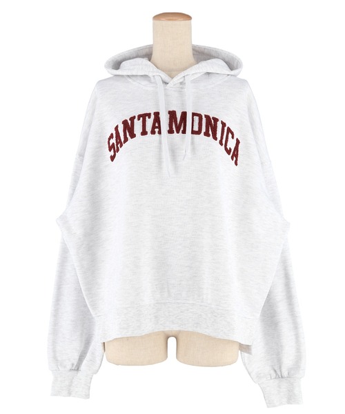 coca(coca)(コカ)の「裏起毛刺繍ロゴパーカー(パーカー・レディース・ライトグレー/ネイビー・L/M/S)」の22枚目の写真