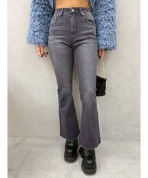 EVRIS | カラーヴィンテージライクストレッチフレアデニムパンツ ハイウエスト(デニムパンツ)