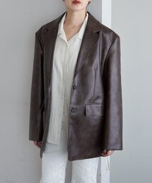 SHENERY | レザーテーラージャケット(テーラードジャケット)