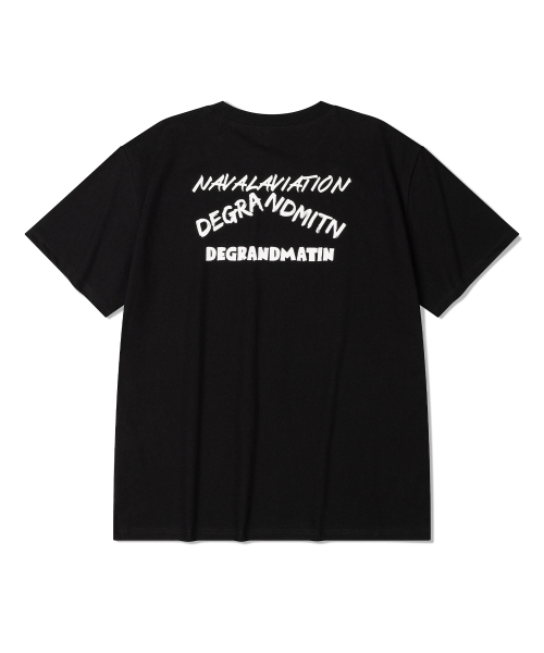 DE GRAND MATIN(ディグランドマーティン)の「CROSS LOFO TEE_BLACK(Tシャツ/カットソー・レディース・その他・LARGE/MEDIUM)」の1枚目の写真