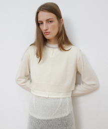 Overlay Wool Knit - Off White