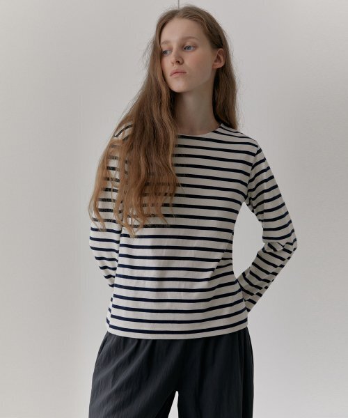 38COMEONCOMMON（38カモンコモン）の「French Stripe T-Shirts (Ivory)（Tシャツ/カットソー・レディース・その他・FREE）」の3枚目の写真