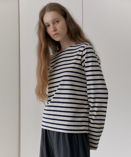38COMEONCOMMON（38カモンコモン）の「French Stripe T-Shirts (Ivory)（Tシャツ/カットソー・レディース・その他・FREE）」の4枚目の写真