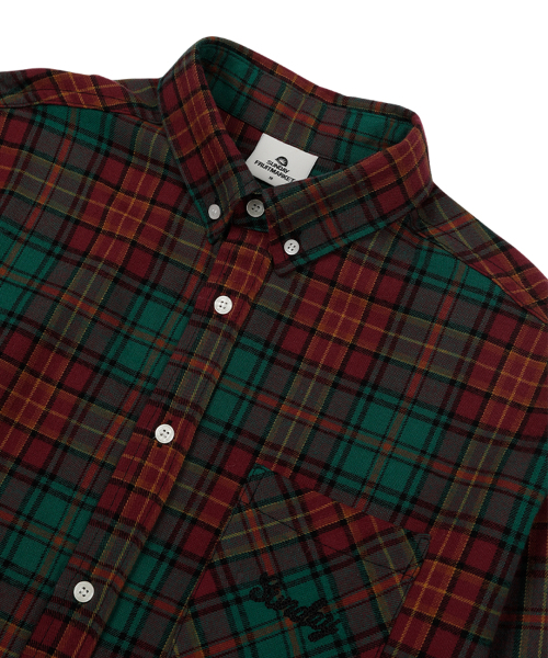 SUNDAY FRUIT MARKET（サンデーフルーツマーケット）の「SUNDAY CHECK SHIRT GREEN（シャツ/ブラウス・メンズ・その他・MEDIUM/LARGE）」の4枚目の写真
