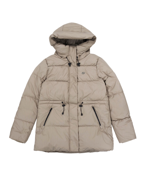 MONBIRDIE GOLF(モンバーディーゴルフ)の「サンダーフードパディングジャケット D.BEIGE(ダウンジャケット/コート・レディース・ダークベージュ・SMALL/MEDIUM/LARGE)」の1枚目の写真