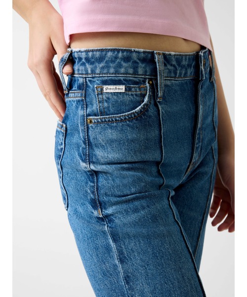 GUESS JEANS High Rise Flare デニムパンツ フレアパンツ レディース