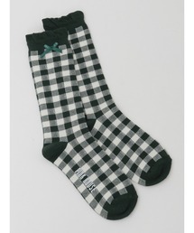 PINK HOUSE（ピンクハウス）の「ギンガムチェックフリルソックス（ソックス/靴下）」