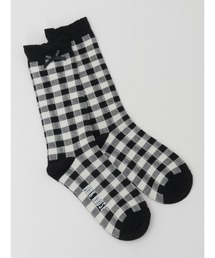 PINK HOUSE（ピンクハウス）の「ギンガムチェックフリルソックス（ソックス/靴下）」