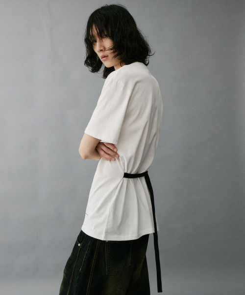 Back Strap Short Sleeve T-Shirt Off White [Off White]（Tシャツ/カットソー）｜HYII ...