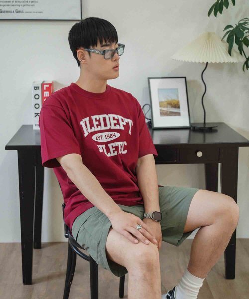 THE MILE（ザマイル）の「MILE DEPT. GARMENTS CREW [BURGANDY]（Tシャツ/カットソー・メンズ・その他・SMALL/MEDIUM/LARGE/X-LARGE/X-SMALL）」の2枚目の写真