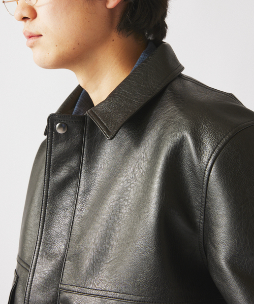 フェイクレザー フライトジャケット（ミリタリージャケット）｜JOURNAL
