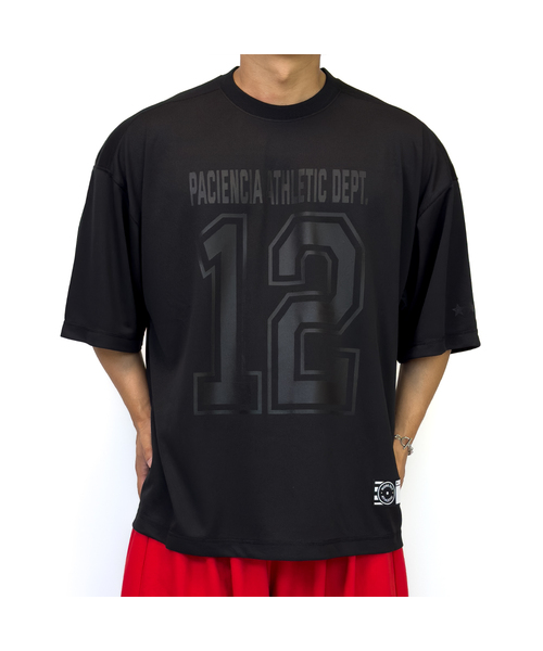 PACIENCIA(パシエンシア)の「フットボールジャージ WARRIOR 12(Tシャツ/カットソー・メンズ・ブラック/ブラック×ホワイト/ホワイト・X-LARGE/XX-LARGE/LARGE)」の1枚目の写真