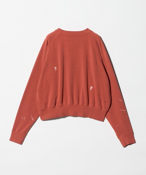 DISCUS ATHLETIC（ディスカス　アスレチック）の「【別注】＜DISCUS ATHLETIC for 6＞DAMEGE CREW NECK/スウェット（スウェット・レディース・ライム/ライラック/ダークオレンジ・FREE）」の5枚目の写真