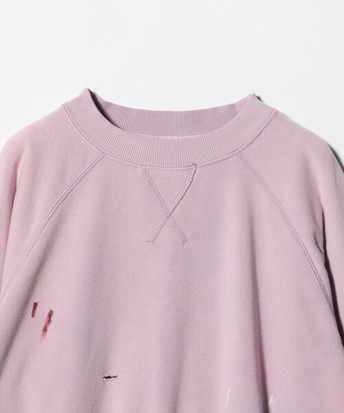 DISCUS ATHLETIC（ディスカス　アスレチック）の「【別注】＜DISCUS ATHLETIC for 6＞DAMEGE CREW NECK/スウェット（スウェット・レディース・ライム/ライラック/ダークオレンジ・FREE）」の17枚目の写真