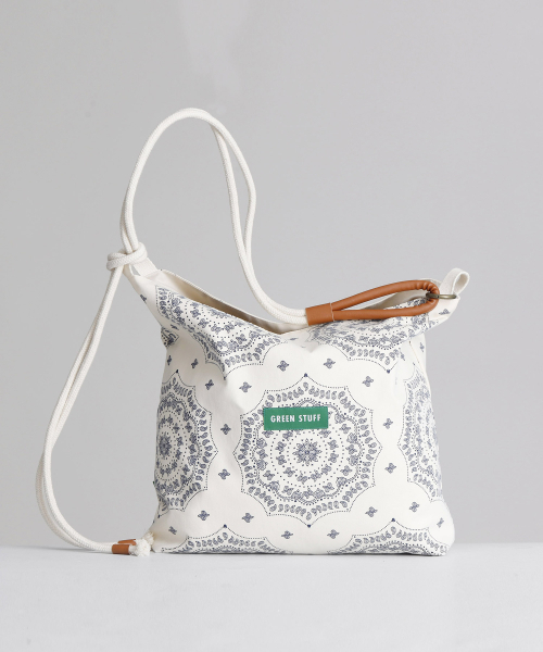 GREEN STUFF(グリーンスタッフ)の「rope bag R1 - paisley ivory(ショルダーバッグ・レディース・その他・FREE)」の7枚目の写真