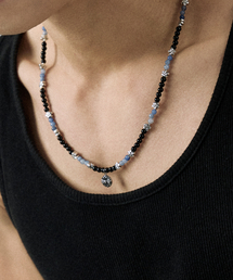 NAKEDBLOOD17（ネイキッドブラッド17）の「[ハンドメイド] ミッドナイトブルーム ビーズネックレス（ネックレス）」