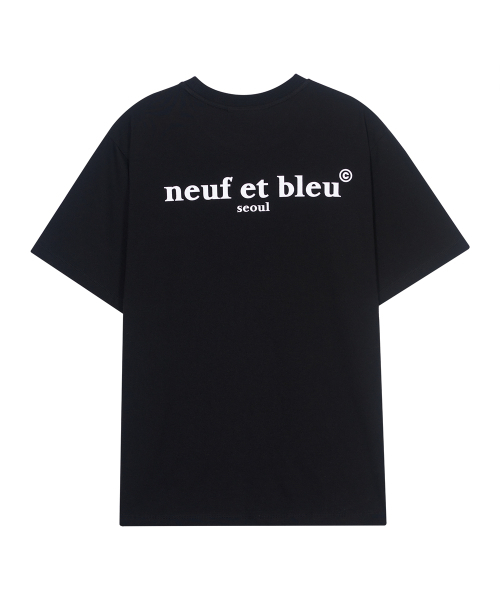 NEUFETBLEU(ヌフエブル)の「NEB half tee (black)(Tシャツ/カットソー・メンズ・その他・SMALL/MEDIUM)」の1枚目の写真