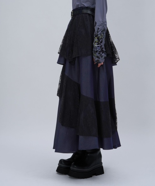 HARE(ハレ)の「フリルレーススリットスカート(HARE)(スカート・レディース・ホワイト/ブルー/ブラック・FREE)」の20枚目の写真