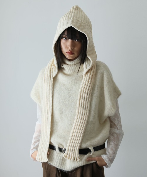 セール】フード付きマフラー（ニットキャップ/ビーニー）｜Ulysses