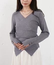 archives | 【オン／オフ使える！】ラインフィットクロスニットプルオーバー(ニット/セーター)