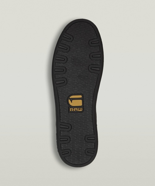 G-STAR（ジースター）の「Recruit III Lea Sneakers/ワンポイントロゴスニーカー（スニーカー・メンズ・ブラック・41/42/43）」の6枚目の写真