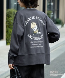 PEANUTS（ピーナッツ）の「【PEANUTS   SNOOPY】別注 ピーナッツ スヌーピー 刺繍プリント スウェットカーディガン（スウェット）」