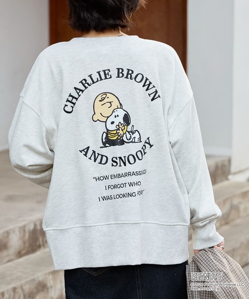 PEANUTS / SNOOPY】別注 ピーナッツ スヌーピー 刺繍プリント