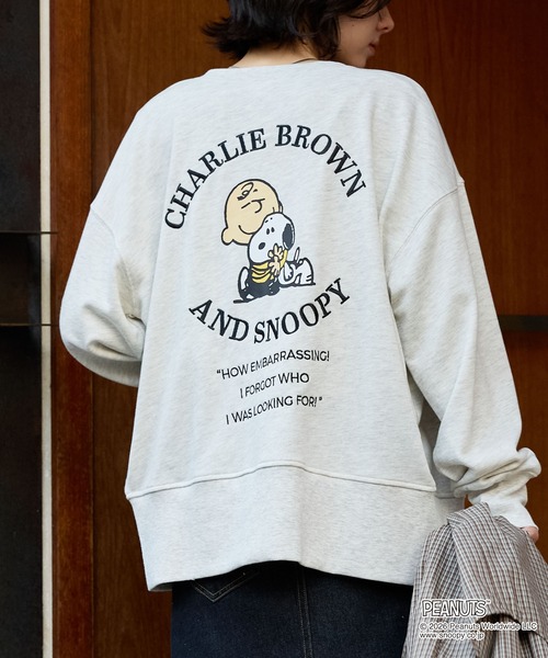 PEANUTS / SNOOPY】別注 ピーナッツ スヌーピー 刺繍プリント
