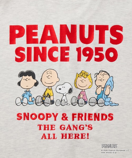 PEANUTS / SNOOPY】別注 ピーナッツ スヌーピー 刺繍プリント