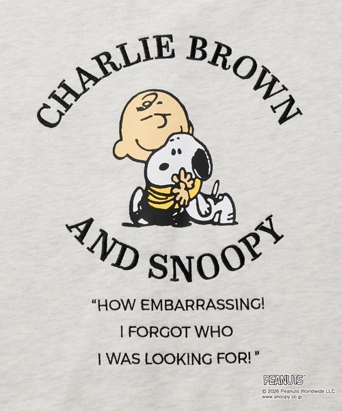 PEANUTS / SNOOPY】別注 ピーナッツ スヌーピー 刺繍プリント