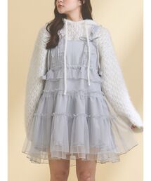 merry jenny | チュールドロストミニキャミワンピース(ワンピース)
