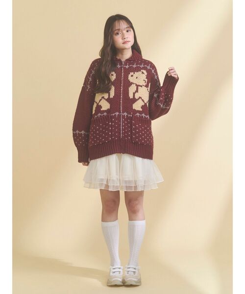 merry jenny(メリージェニー)の「チュールドロストミニキャミワンピース(ワンピース・レディース・アイボリー/ブルー/ピンク・FREE)」の18枚目の写真