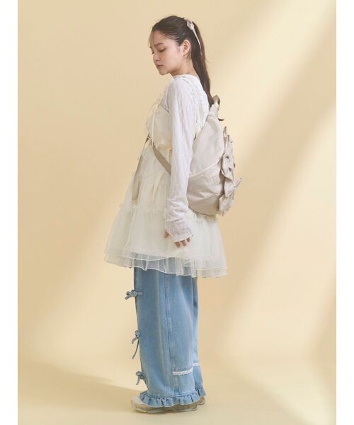 merry jenny（メリージェニー）の「チュールドロストミニキャミワンピース（ワンピース・レディース・アイボリー/ブルー/ピンク・FREE）」の19枚目の写真