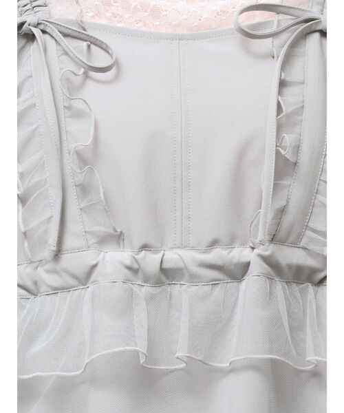 merry jenny(メリージェニー)の「チュールドロストミニキャミワンピース(ワンピース・レディース・アイボリー/ブルー/ピンク・FREE)」の8枚目の写真