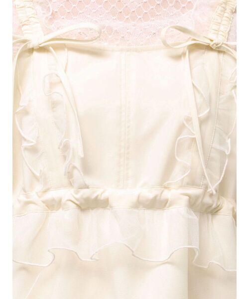 merry jenny(メリージェニー)の「チュールドロストミニキャミワンピース(ワンピース・レディース・アイボリー/ブルー/ピンク・FREE)」の9枚目の写真