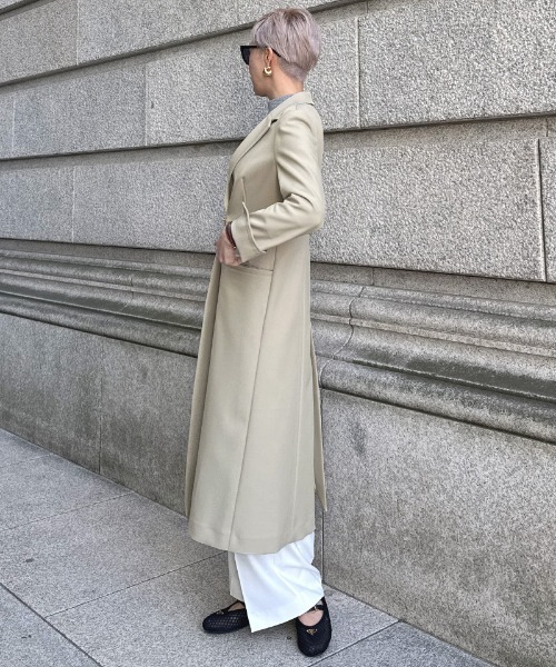 JENNE（ジェンヌ）の「シャープロングジャケット（接触冷感・防シワ）（その他トップス・レディース・ネイビー/ライトベージュ・SMALL/MEDIUM/LARGE）」の10枚目の写真