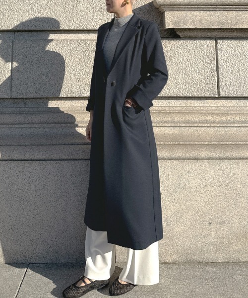 JENNE（ジェンヌ）の「シャープロングジャケット（接触冷感・防シワ）（その他トップス・レディース・ネイビー/ライトベージュ・SMALL/MEDIUM/LARGE）」の17枚目の写真