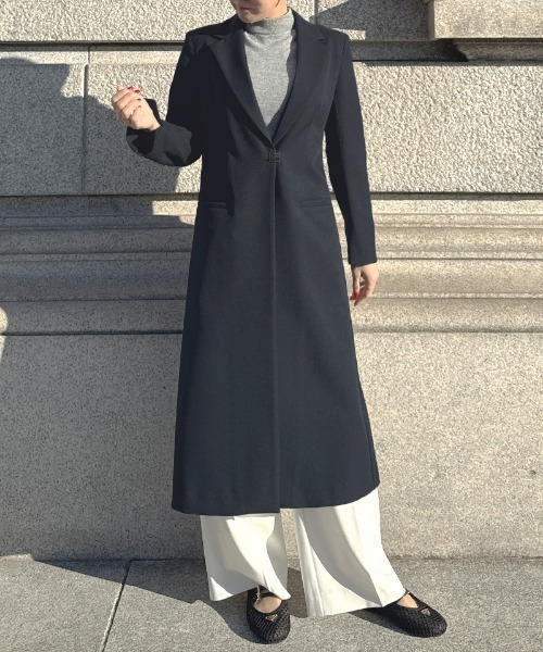 JENNE（ジェンヌ）の「シャープロングジャケット（接触冷感・防シワ）（その他トップス・レディース・ネイビー/ライトベージュ・SMALL/MEDIUM/LARGE）」の21枚目の写真