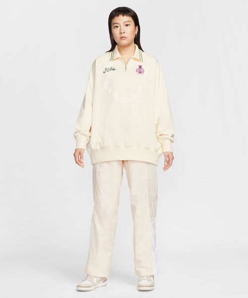 ナイキ スポーツウェア ウィメンズ オーバーサイズド 1/4ジップ