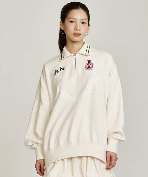 ナイキ スポーツウェア ウィメンズ オーバーサイズド 1/4ジップ
