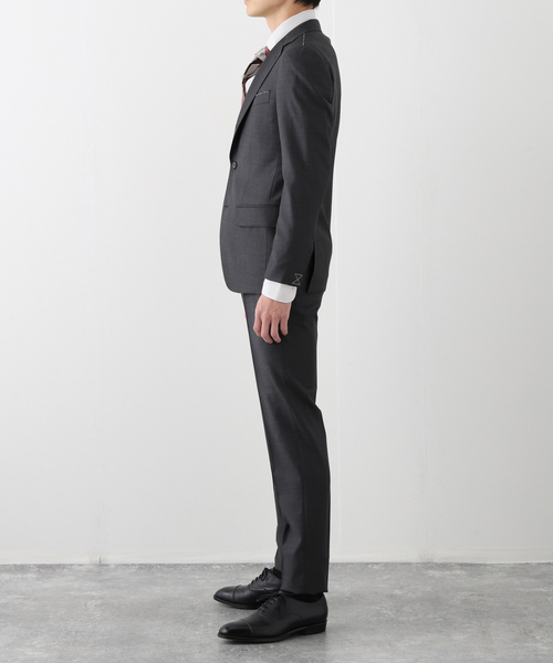 セール】D.OLIVER 3ボタン メランジ ストライプ（スーツセット