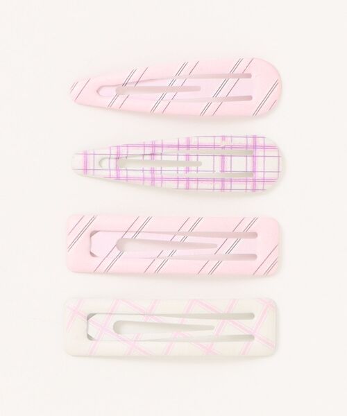 WEGO（ウィゴー）の「WEGO/【4点セット】アソートパッチンピン（ヘアピン・レディース・ピンク/ベージュ/サックスブルー・FREE）」の3枚目の写真