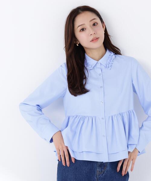 ◇フリルカラーシャツ（シャツ/ブラウス）｜NATURAL BEAUTY BASIC