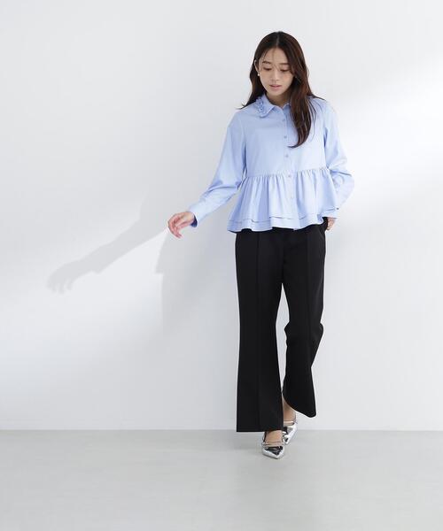 ◇フリルカラーシャツ（シャツ/ブラウス）｜NATURAL BEAUTY BASIC