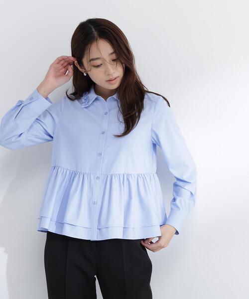 ◇フリルカラーシャツ（シャツ/ブラウス）｜NATURAL BEAUTY BASIC