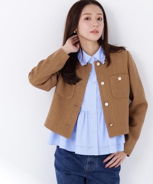 ◇フリルカラーシャツ（シャツ/ブラウス）｜NATURAL BEAUTY BASIC