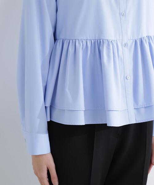 NATURAL BEAUTY BASIC(ナチュラルビューティーベーシック)の「◇フリルカラーシャツ(シャツ/ブラウス・レディース・ベージュ/オフホワイト/ブルー・SMALL/MEDIUM)」の22枚目の写真