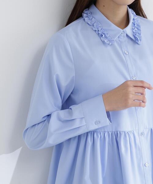 ◇フリルカラーシャツ（シャツ/ブラウス）｜NATURAL BEAUTY BASIC