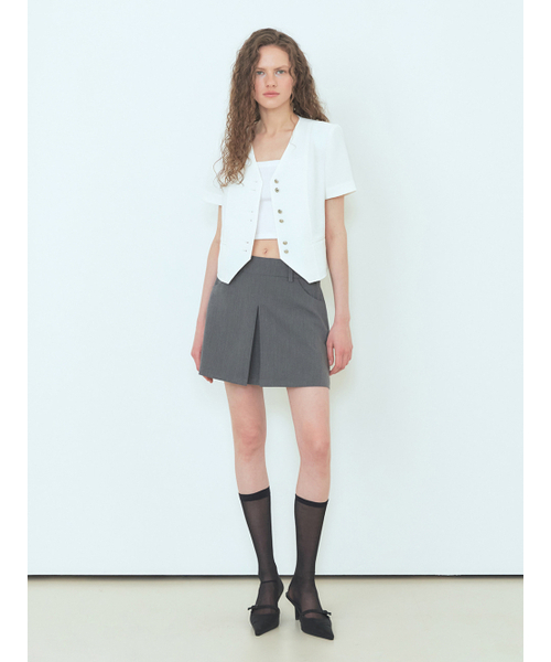 ETMON(エトモン)の「Double Button Tweed Jacket, White(その他アウター・レディース・その他・S/M)」の2枚目の写真