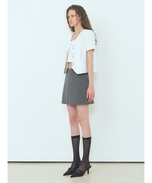 ETMON(エトモン)の「Double Button Tweed Jacket, White(その他アウター・レディース・その他・S/M)」の5枚目の写真